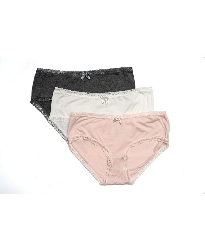 Tahari Girls Tahari Girl 3-Pack Lace-Trim Hipster & Reviews - Underwear ...