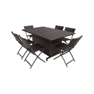 Noble House - Maldives Outdoor 7pc Dining Set, Quick Ship