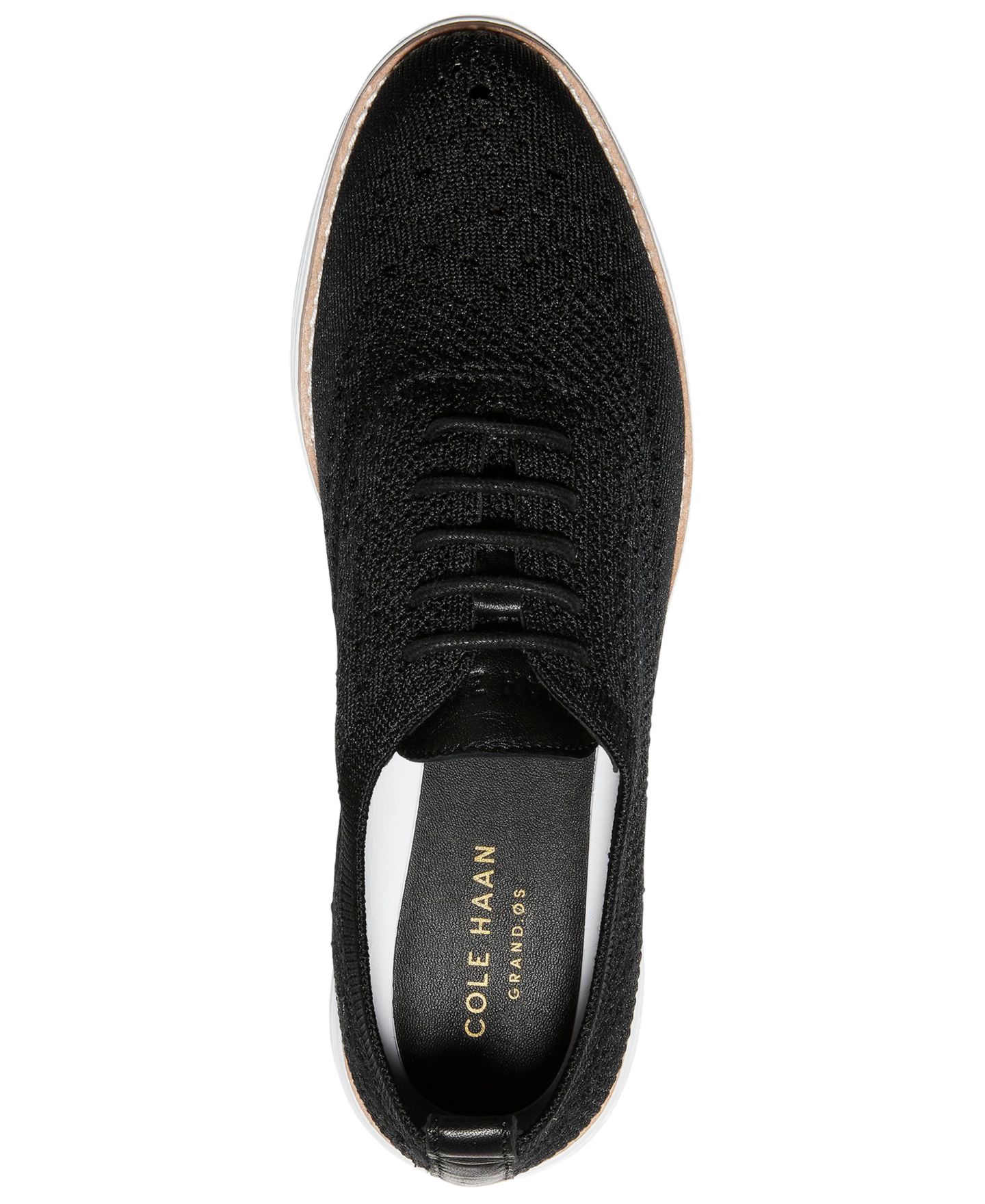 Женские оксфорды Cole Haan ØriginalGrand Stitchlite, цвет: Чёрный / Белый — фото 4
