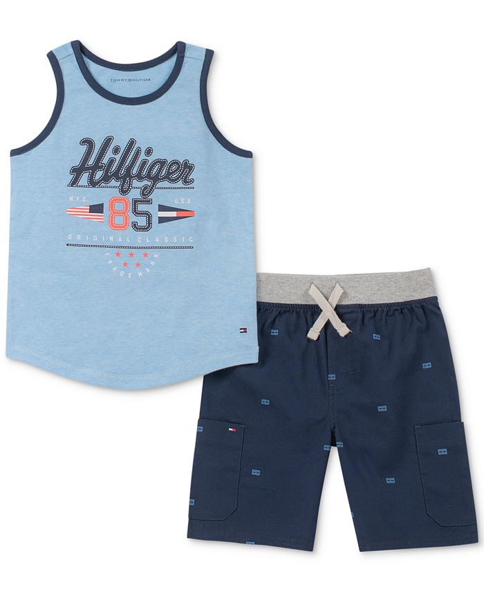 Tommy Hilfiger Baby Boys 2Pc. Printed Tank Top & Shorts Set Macy's