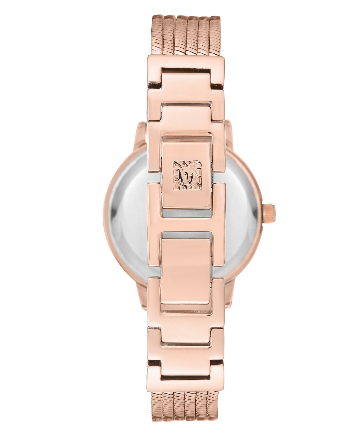 Anne Klein Sunray Dial With A Genuine Diamond Watch In Rosegt