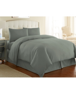 Southshore Fine Linens Ultra-soft Solid Color 3-piece Duvet Cover Set Bedding In Sage Green