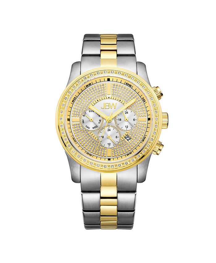 Jbw Men s Vanquish Diamond 3 8 ct.t.w. Stainless Steel Watch