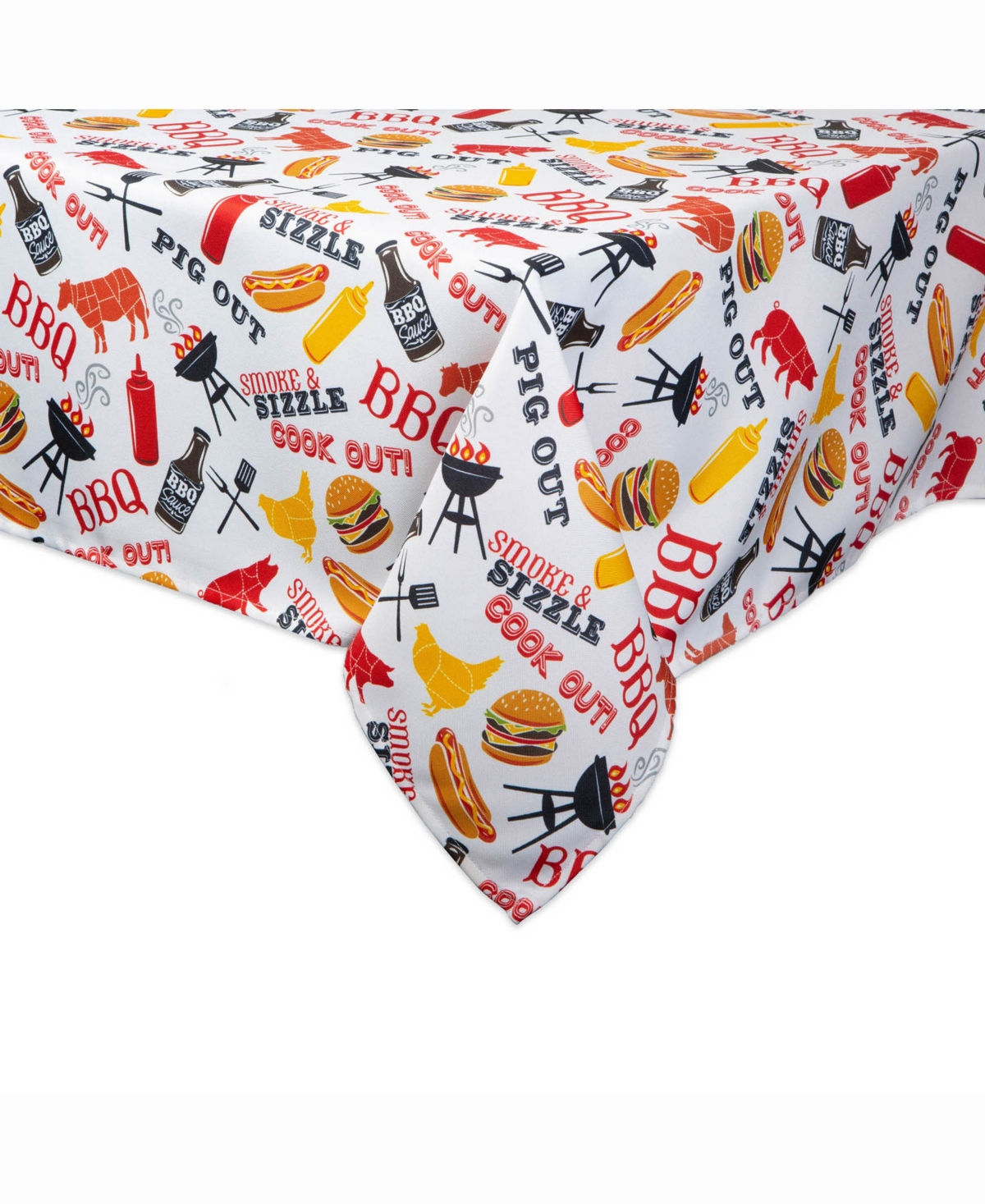 Bbq Fun Print Outdoor Table cloth with Zipper 60