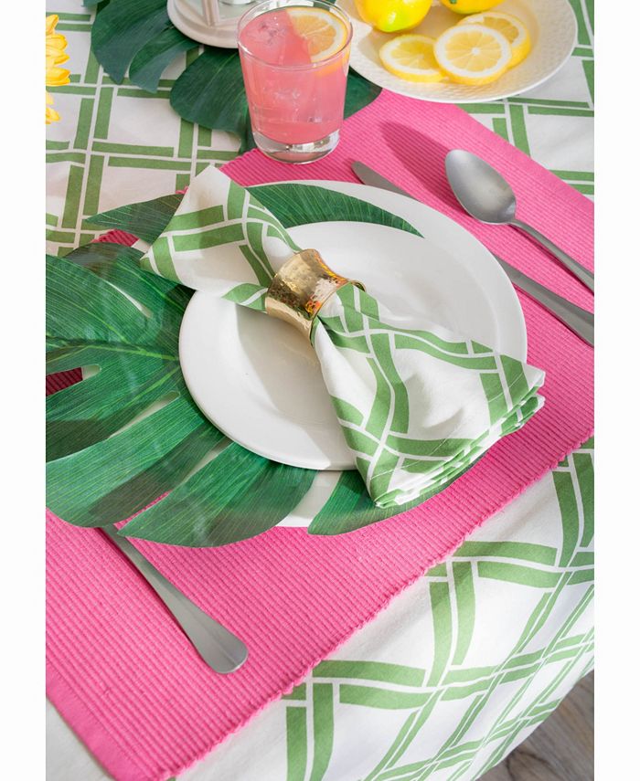 Design Imports Outdoor Table cloth with Zipper 52" Round Macy's