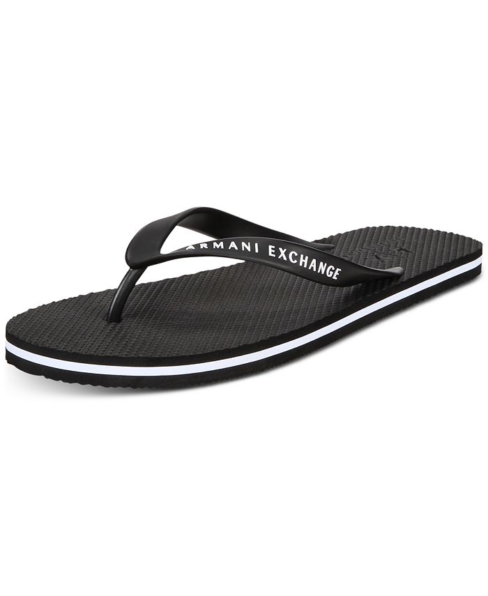 A|X Armani Exchange Men's Flip-Flop Sandals - Macy's