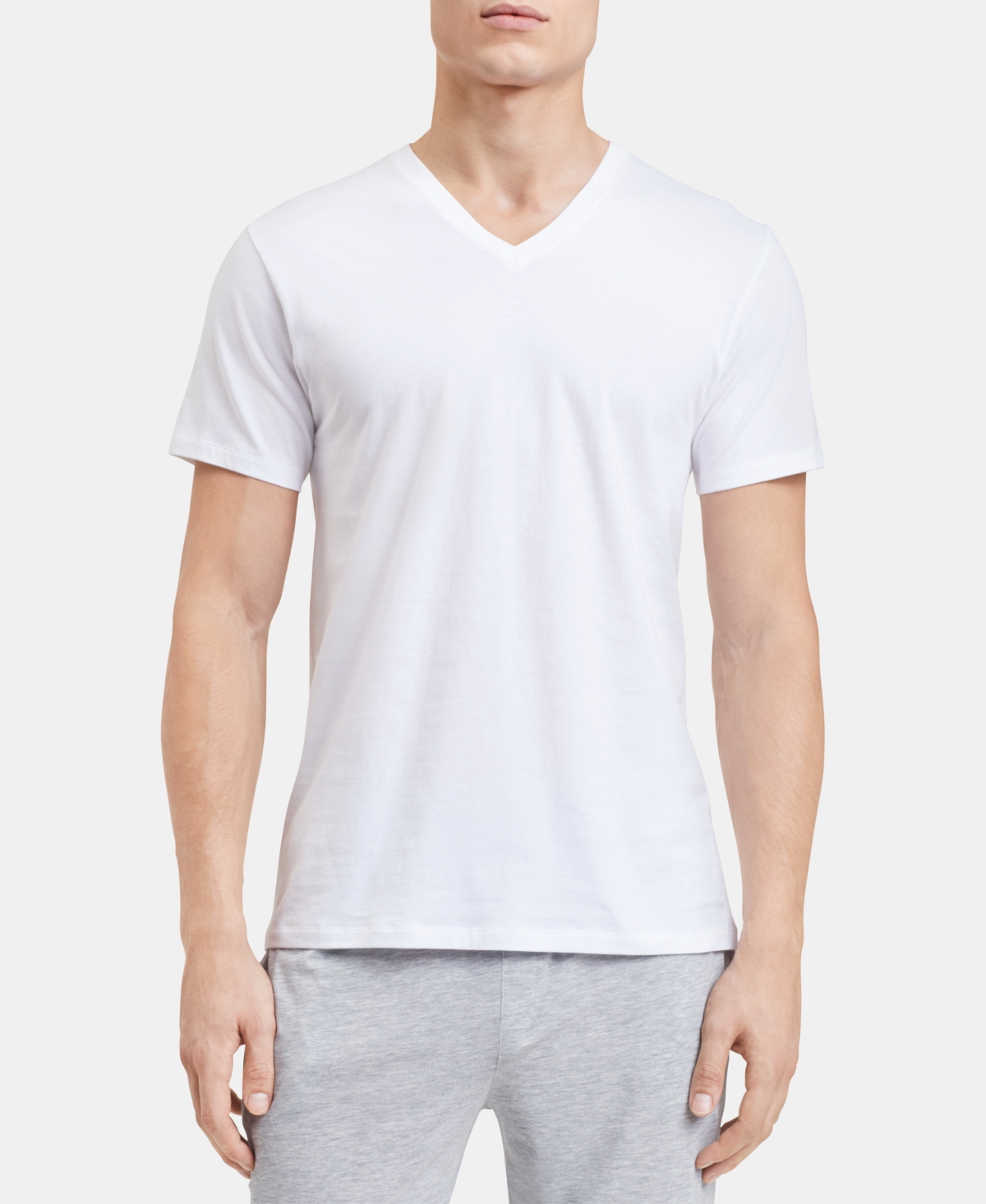 Calvin Klein Men's 5-Pk. Cotton Classics V-Neck Undershirts, Created for Macy's