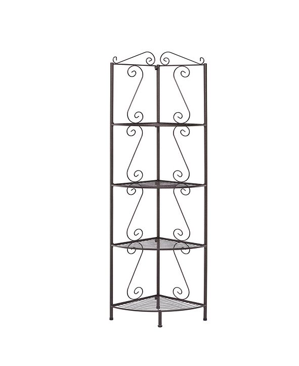 Coaster Home Furnishings Hayward Corner Bookcase with Decorative Scrolls & Reviews - Furniture ...