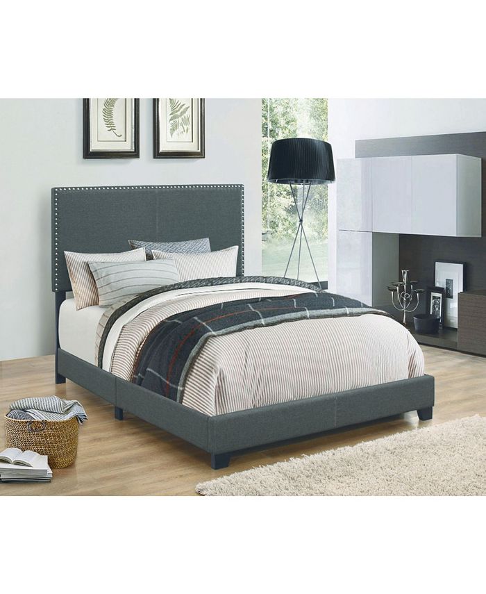 Coaster Home Furnishings Rockville Upholstered Twin Bed with Nailhead