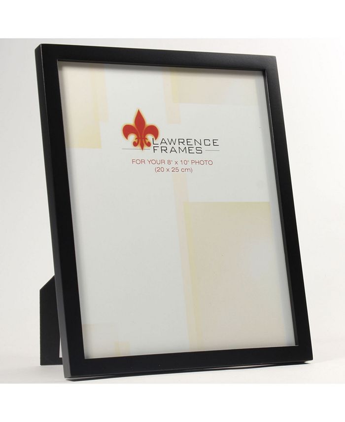 Lawrence Frames Black Wood Picture Frame Gallery Collection 8" x 10