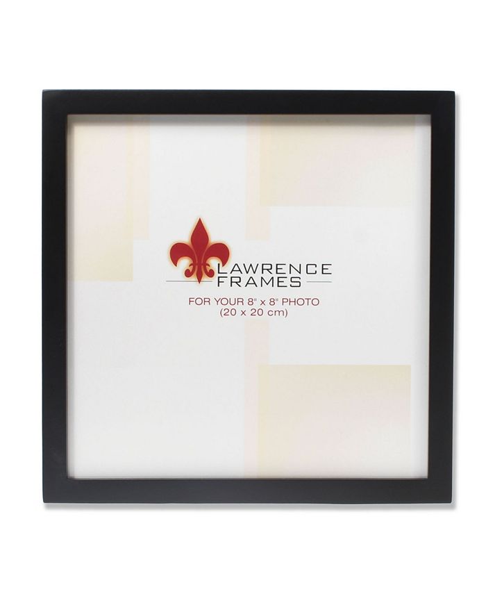 Lawrence Frames 755588 Black Wood Picture Frame 8" x 8" Macy's