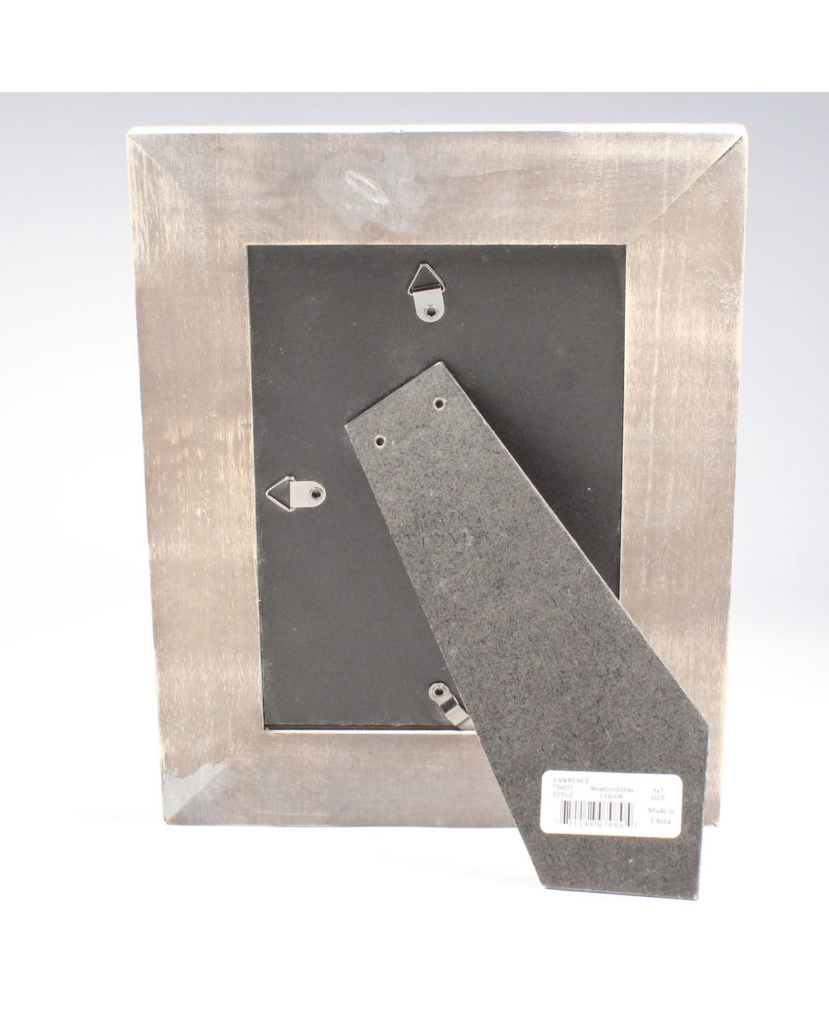 Lawrence Frames Distressed Gray Wood with White Wash Picture Frame - 5