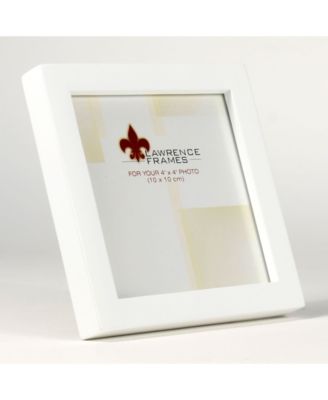 White Wood Picture Frame - Gallery Collection - 4" x 4"