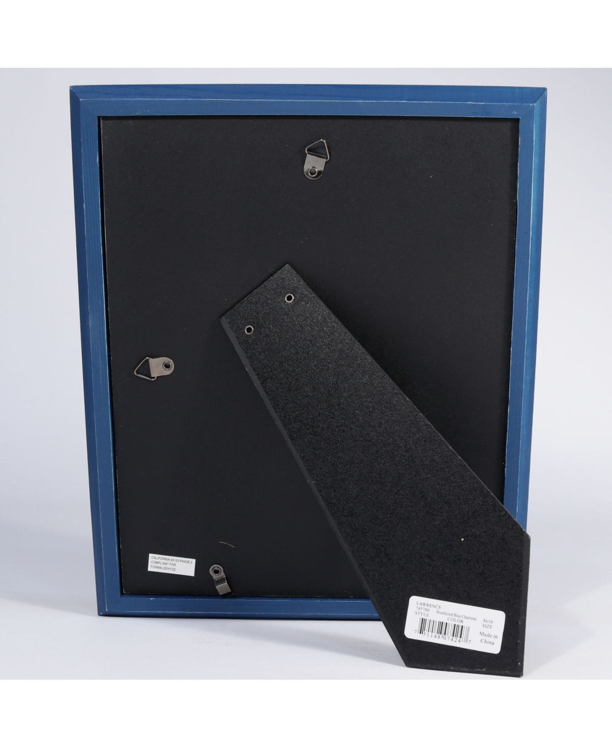 Lawrence Frames Charlotte Weathered Navy Blue Wood Picture Frame - 8" x 10"