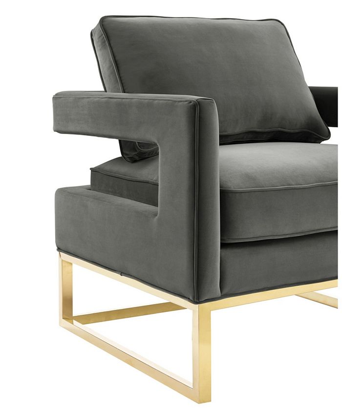 TOV Furniture Avery Velvet Chair - Macy's