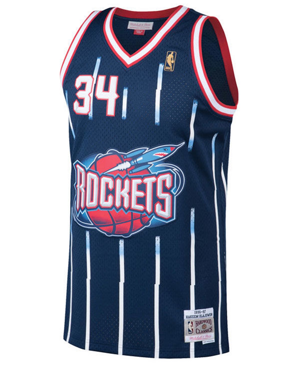 Mitchell & Ness Big Boys Hakeem Olajuwon Houston Rockets Hardwood Classic Swingman Jersey -Red