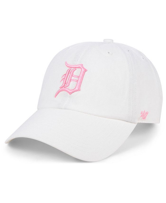 47 Brand Detroit Tigers White Rose CLEAN UP Cap - Macy's