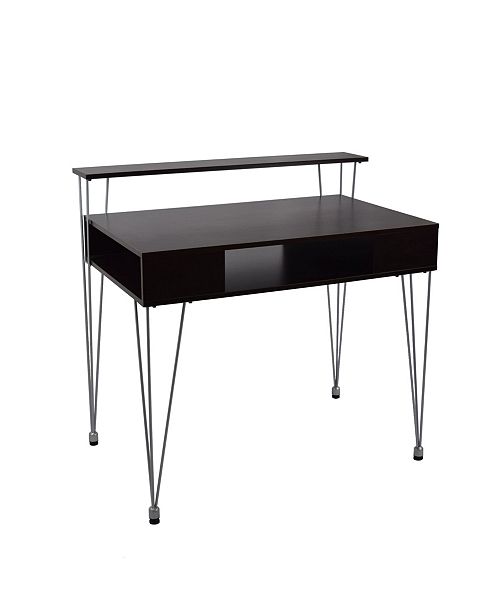 Proman Products Marcus Writing Or Laptop Desk With Hutch And