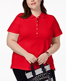 Plus Size Piqué Polo Shirt, Created for Macy's