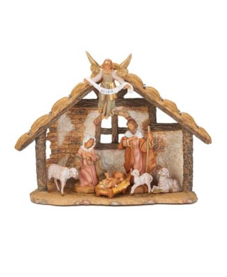 Roman Fontanini - 7 Piece Nativity Set with 9 Inch Stable