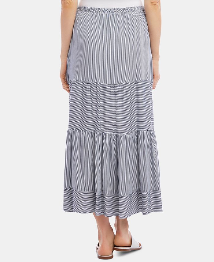 Karen Kane Mixed-Stripe Skirt - Macy's