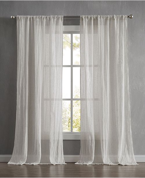 French Connection Charter Crushed 100 X 96 Rod Pocket Window