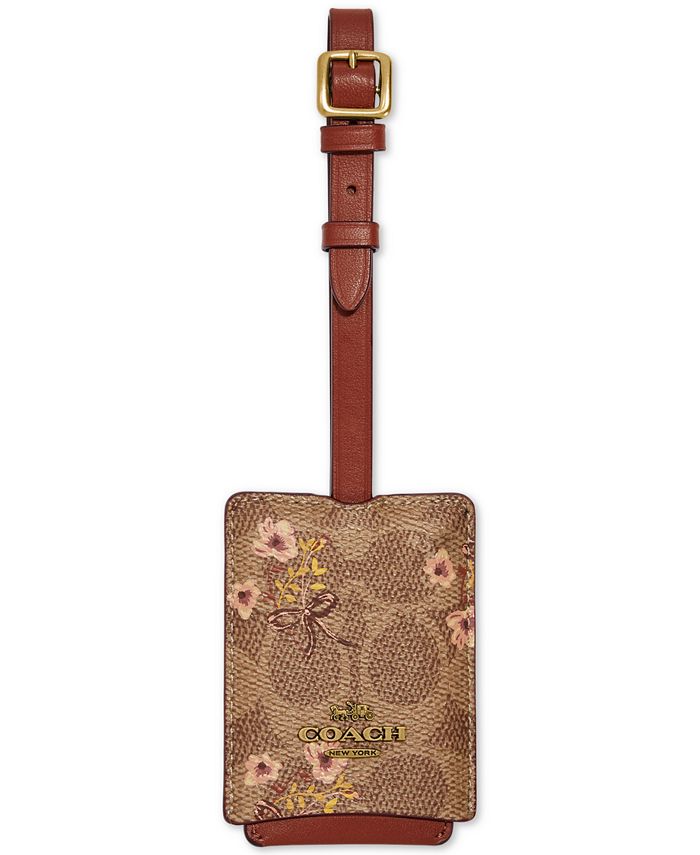 COACH Signature Luggage Tag Macy's