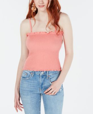 Crave Fame - Juniors' Ruffled Smocked Top