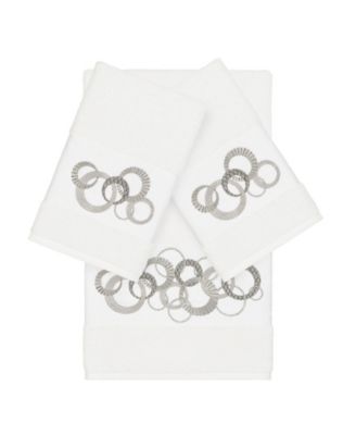 Turkish Cotton Annabelle 3-Pc. Embellished Towel Set