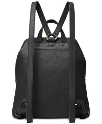 michael kors raven leather backpack