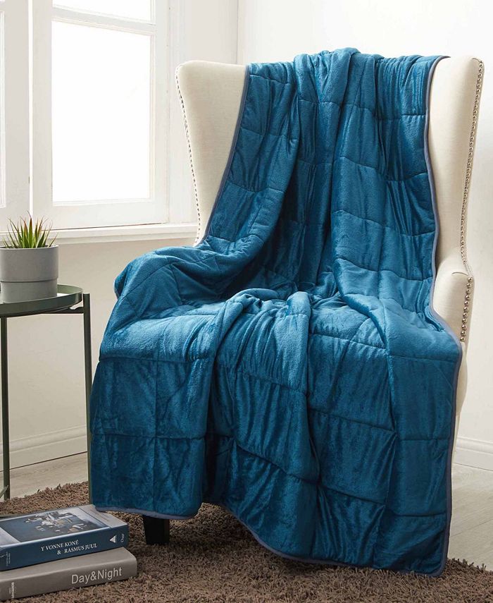 Dream Theory 15 lbs Faux Mink Weighted Blanket & Reviews Blankets