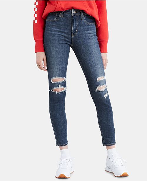 levi's ankle skinny jeans womens