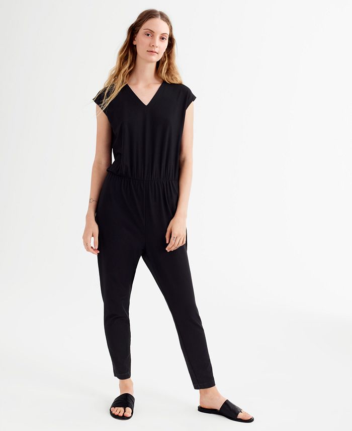 Eileen fisher sale v neck jumpsuit