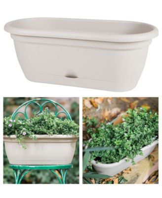 Bloem Lucca 18" Self Watering Window Box - Macy's