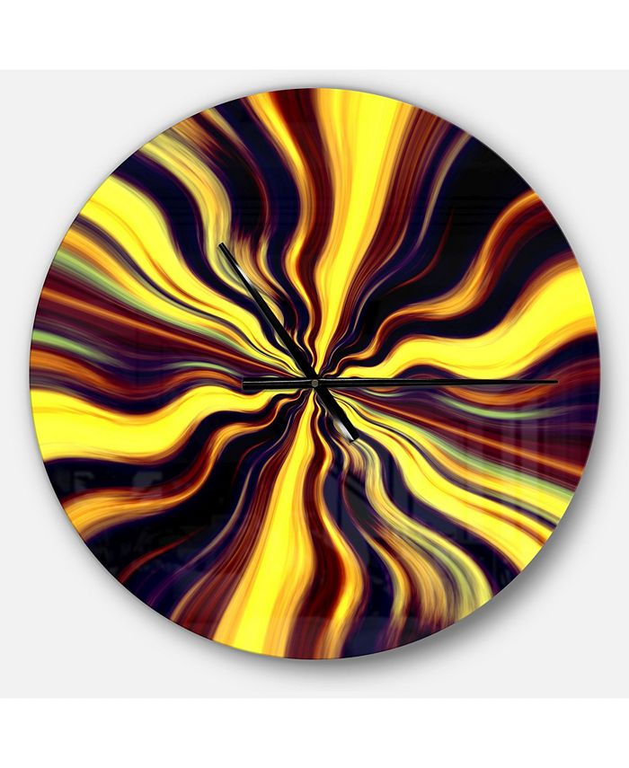 Design Art Designart Oversized Modern Round Metal Wall Clock Macy's