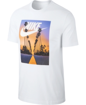 Nike Graphic Palm Tree Logo T Shirt White | ModeSens