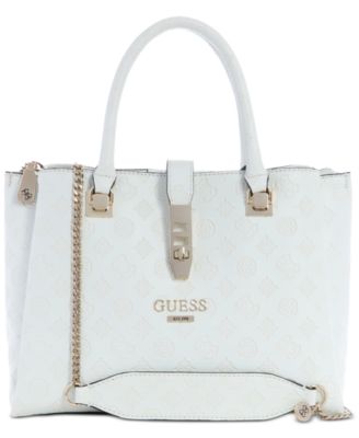 GUESS - Peony Debossed Logo Girlfriend Satchel
