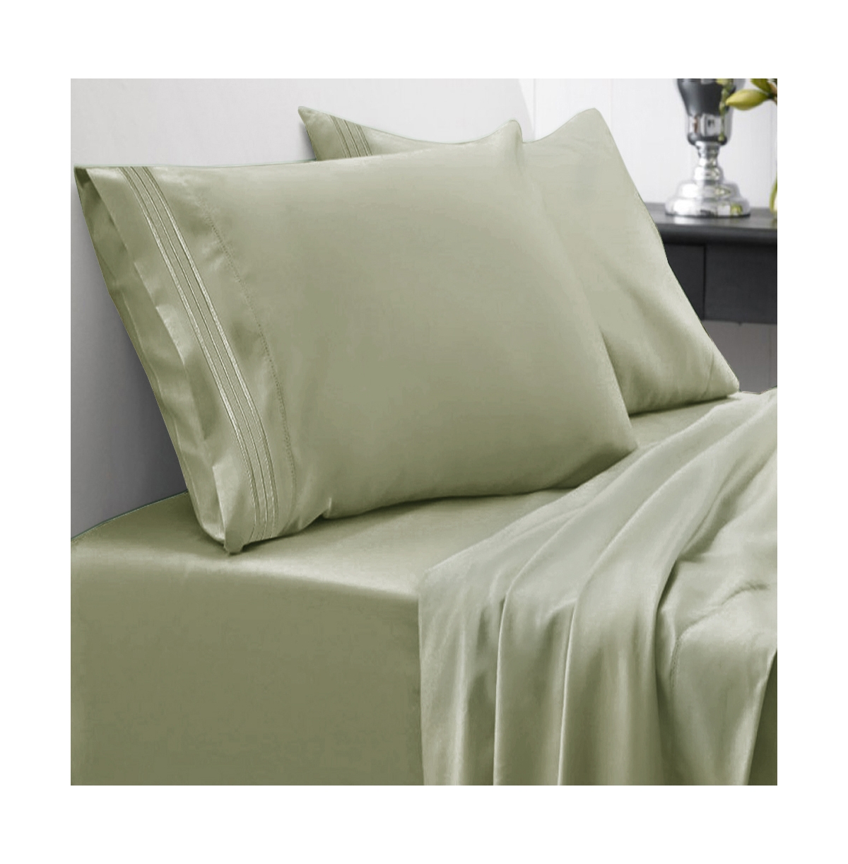 Sweet Home Collection Microfiber Twin 3-Pc Sheet Set Bedding
