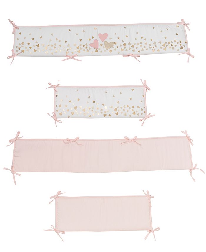 Lambs & Ivy Confetti Hearts 4Piece Baby Crib Bumper Macy's