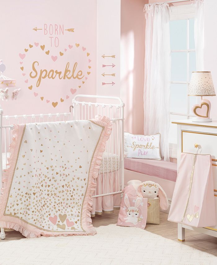 Lambs & Ivy Confetti Heart Crib Rail Cover Macy's
