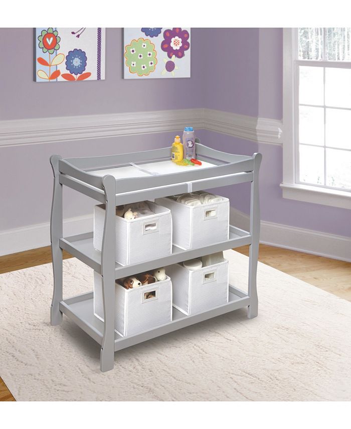 Badger Basket Sleigh Style Baby Changing Table OVERMAX Macy's