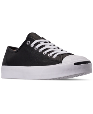 UPC 888756801764 product image for Converse Men's Jack Purcell Tumbled Leather Casual Sneakers from Finish Line | upcitemdb.com