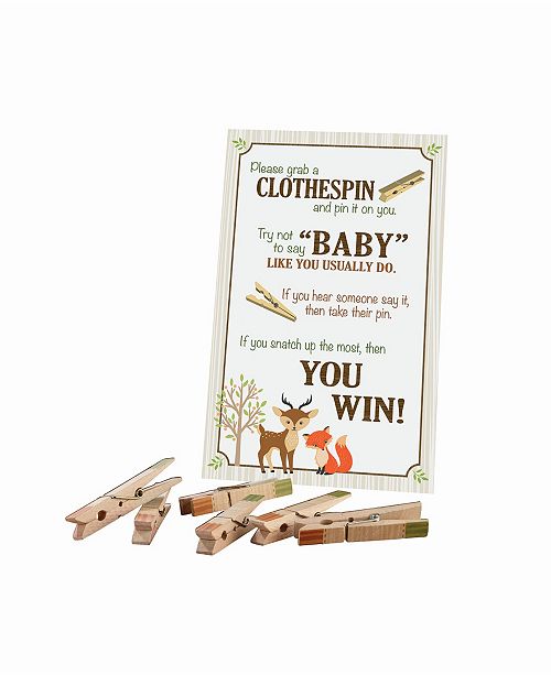 Lillian Rose Woodland Baby Shower Clothespin Game Reviews