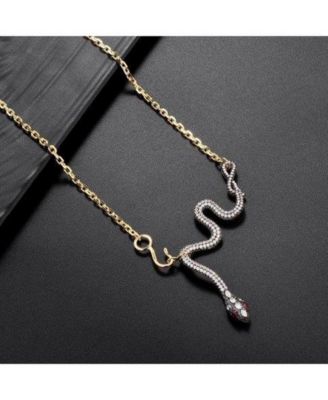 Red/Black Cubic Zirconia Ladybug Stud Earring