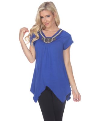 ladies royal blue evening tops