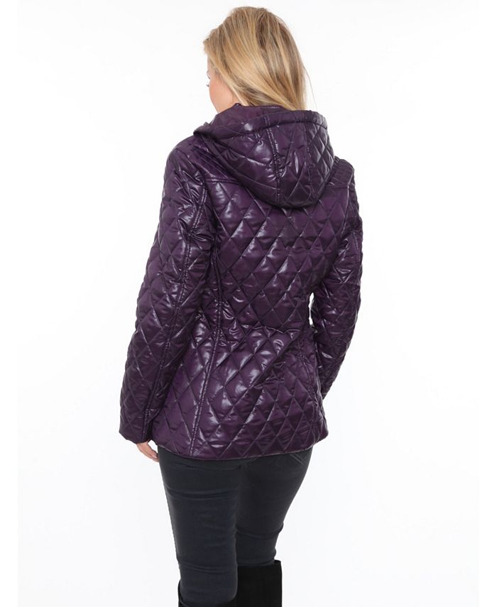 White Mark Shine Women's Puffer Coat Macy's