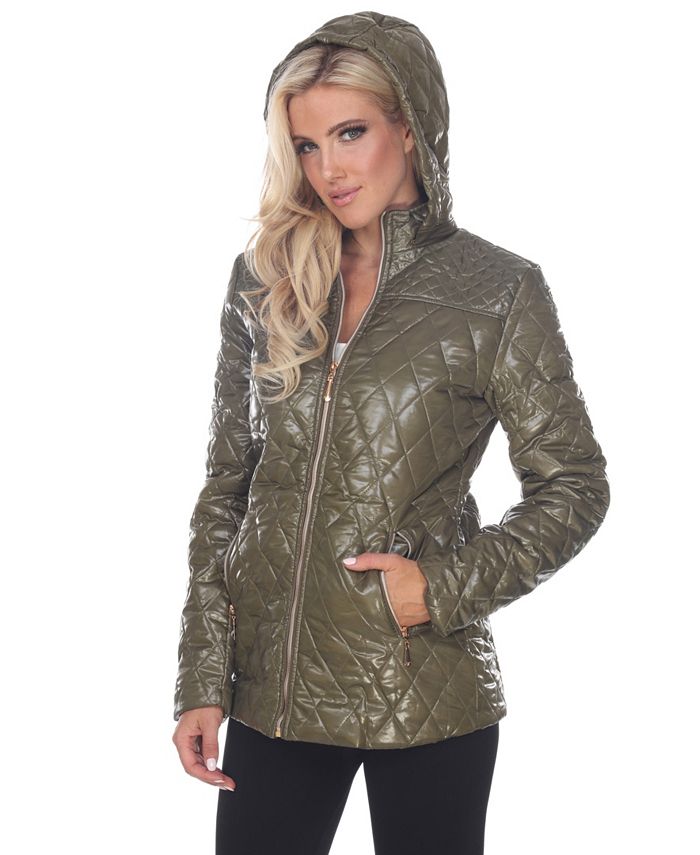 White Mark Shine Women's Puffer Coat Macy's
