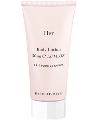her burberry body lotion
