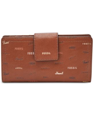 Fossil - Logan RFID Logo Tab Logo Leather Wallet