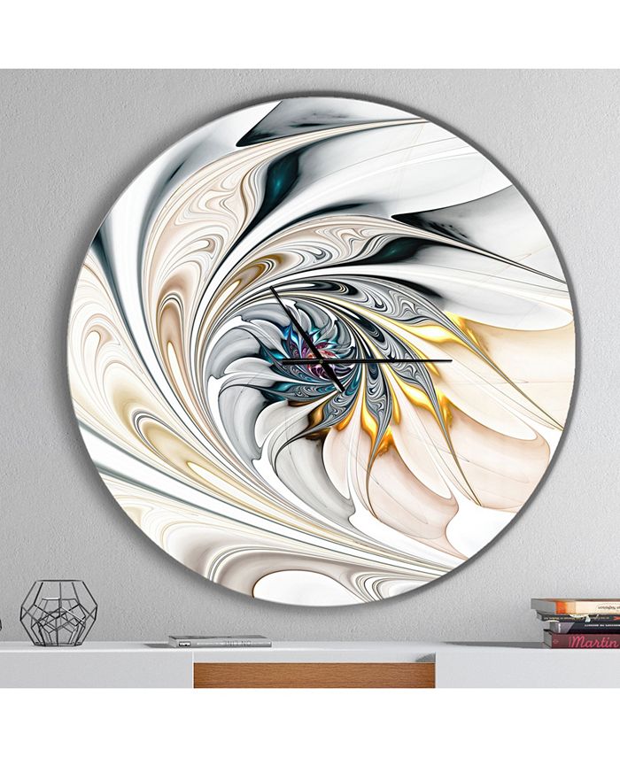 Design Art Designart Oversized Modern Round Metal Wall Clock 36 x 36